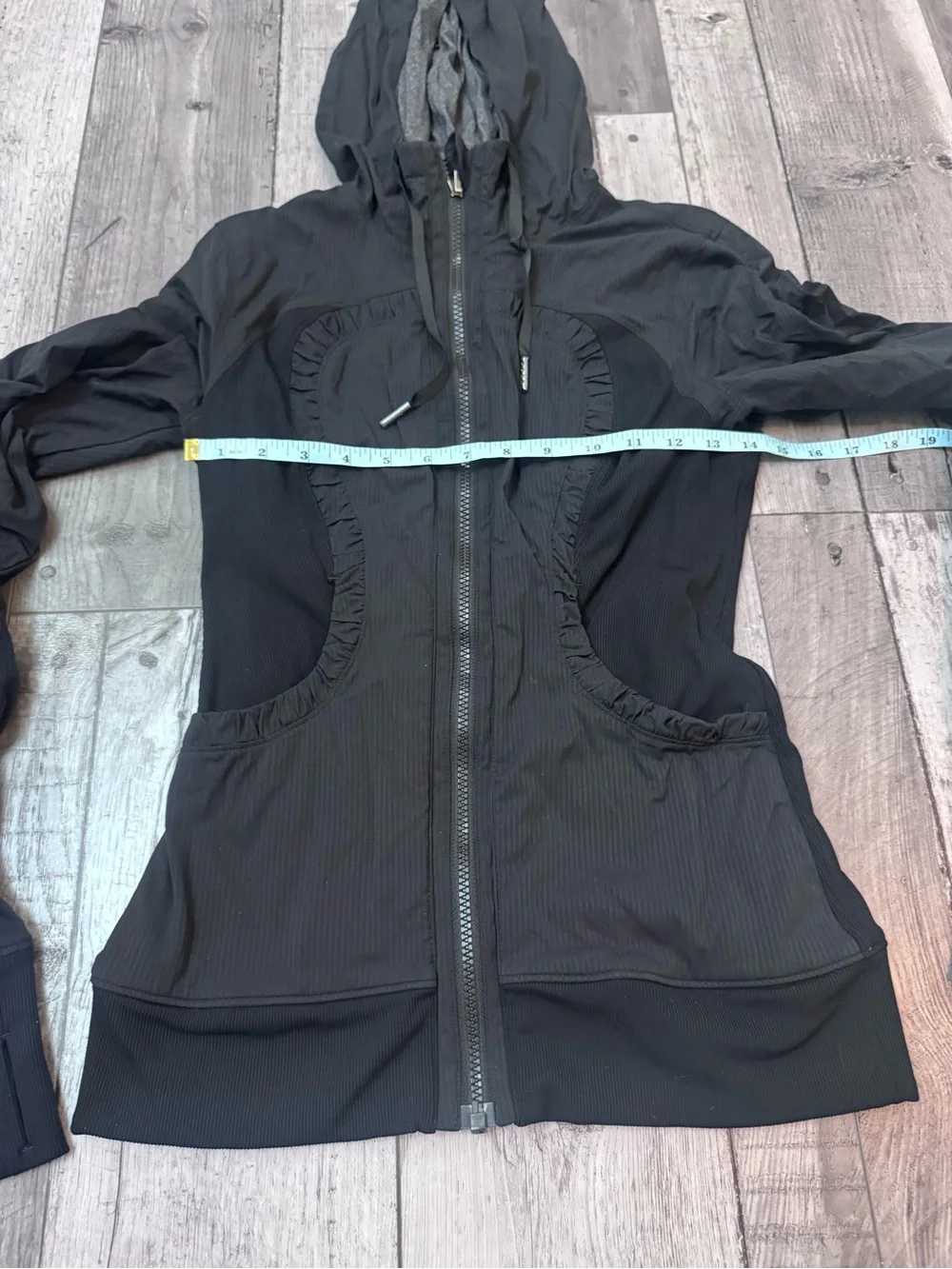 Lululemon Dance Studio Jacket Black Grey Reversible Hoodie Zip Up